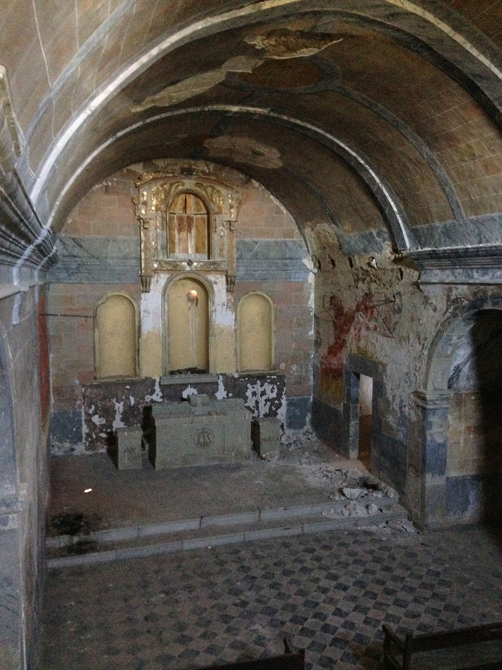 Interior església